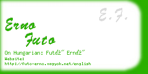 erno futo business card